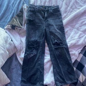 Lee black ripped jeans
